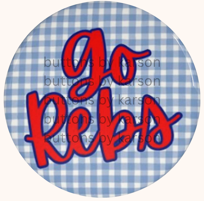 Rebs Gingham Button