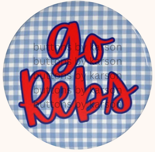 Rebs Gingham Button