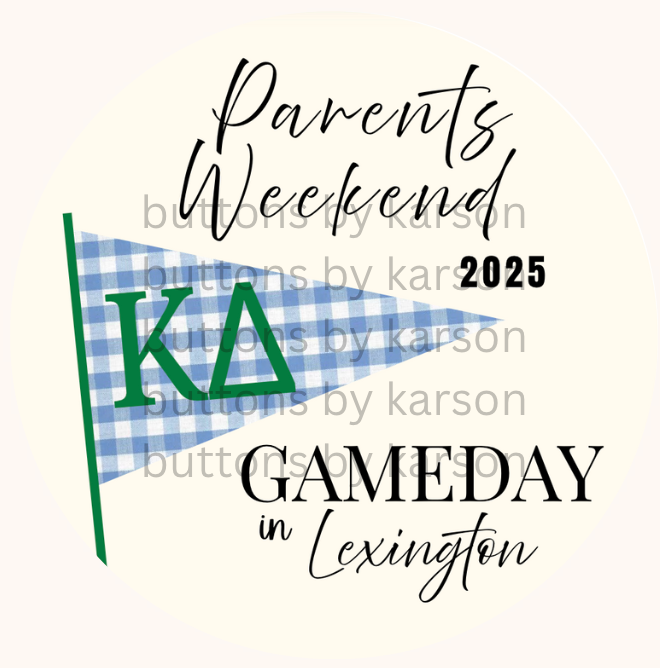 Gameday Parents Weekend Button