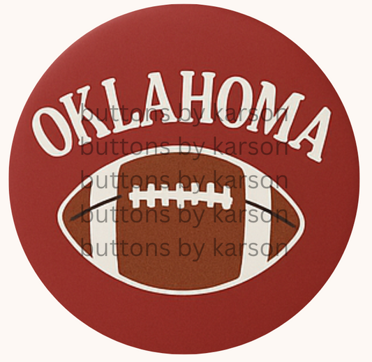 Oklahoma Football Button