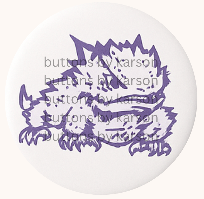 Horned Frog Button