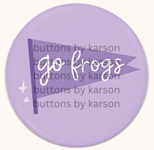 Go Frogs Pennant Button