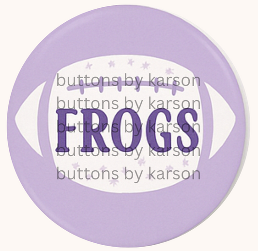 Purple Frogs Football Button