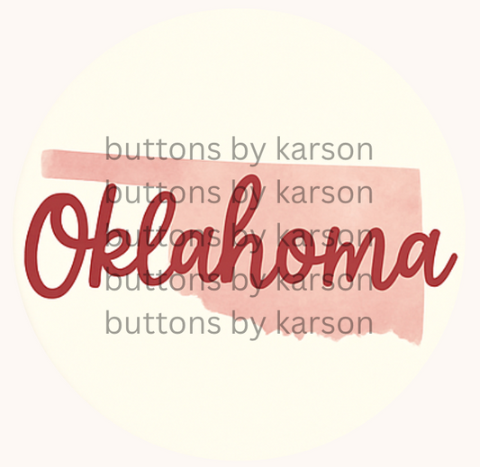 Oklahoma Outline Button