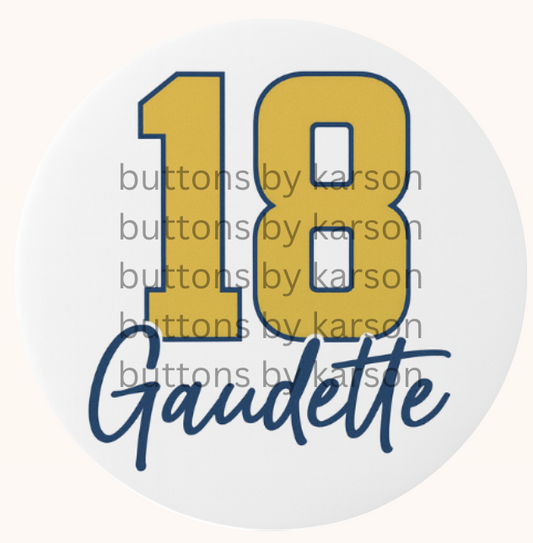 Big Number/Last Name Button