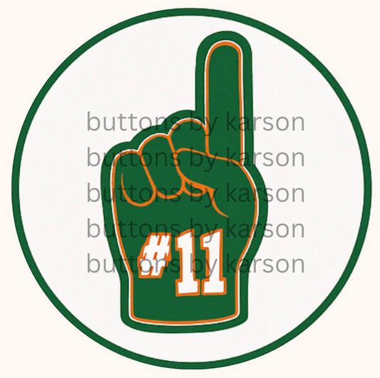 Number Foam Finger Button