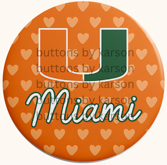 Orange Heart Logo Button