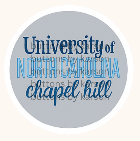 UNC Chapel Hill Button