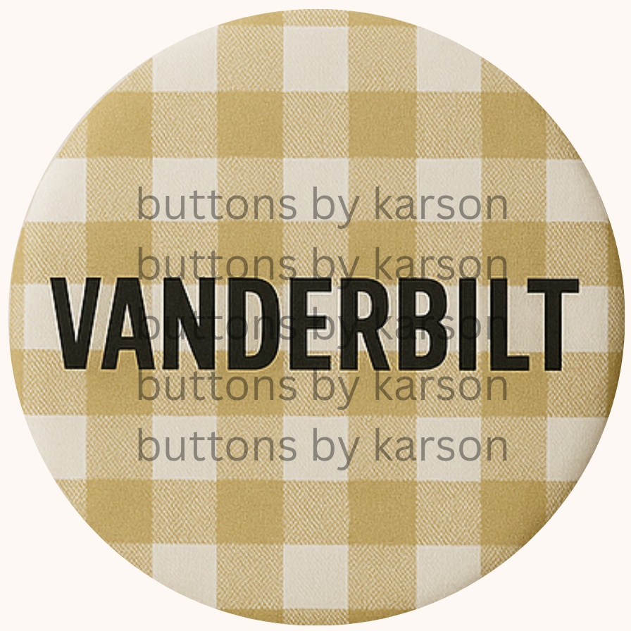 Gingham Vanderbilt Button