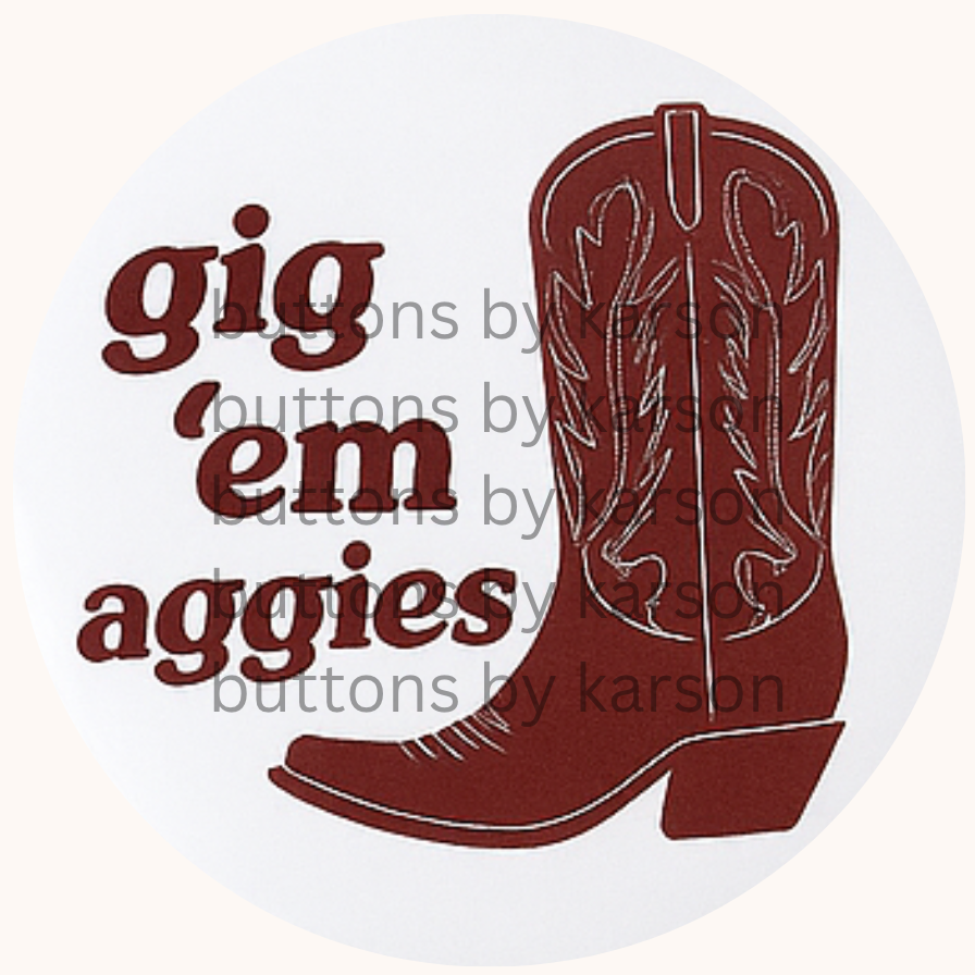 Gig Em Boot Button