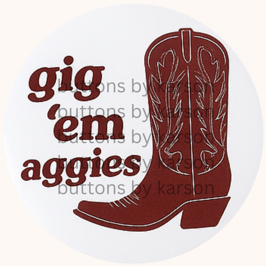 Gig Em Boot Button
