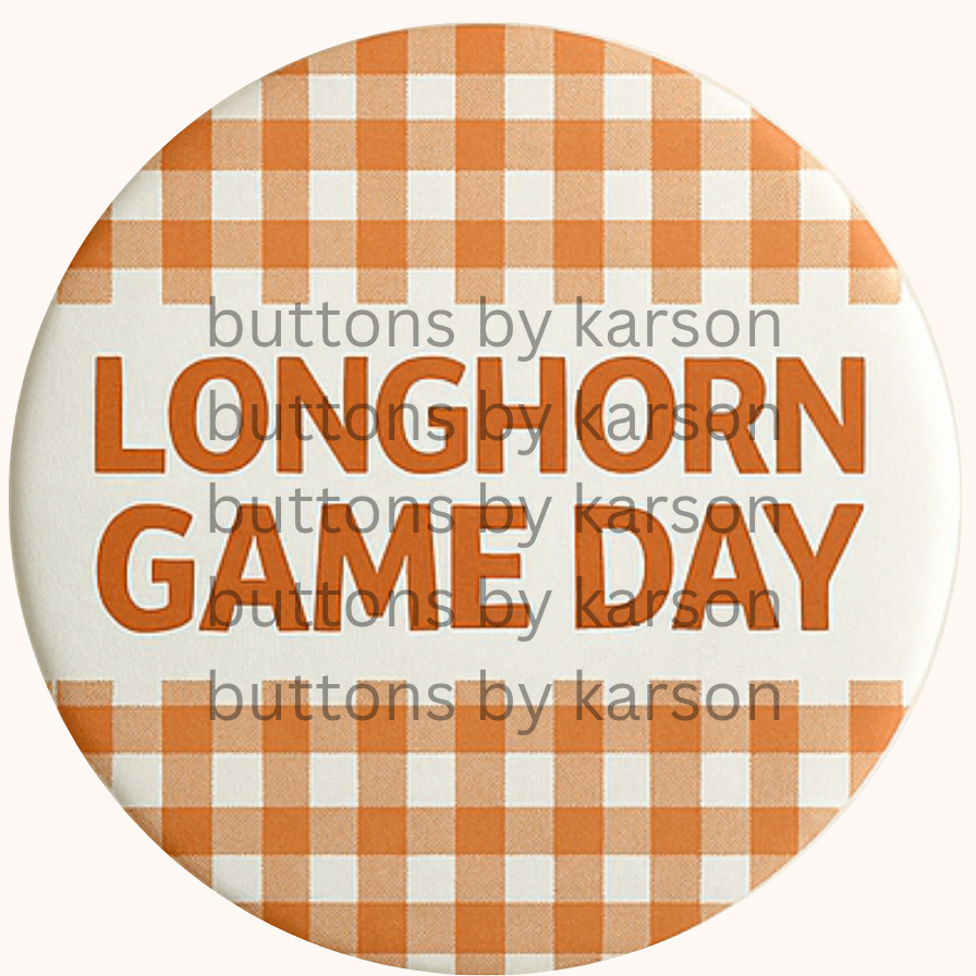 Gingham Longhorn Gameday