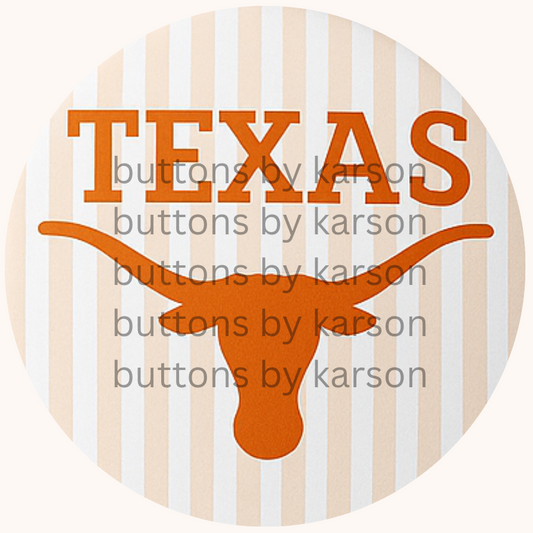 Striped Texas Logo Button