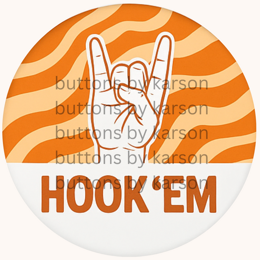 Wavy Hook Em Button