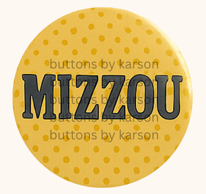 Yellow Mizzou Button