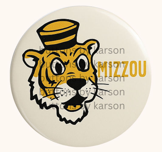 Mizzou Tiger Button