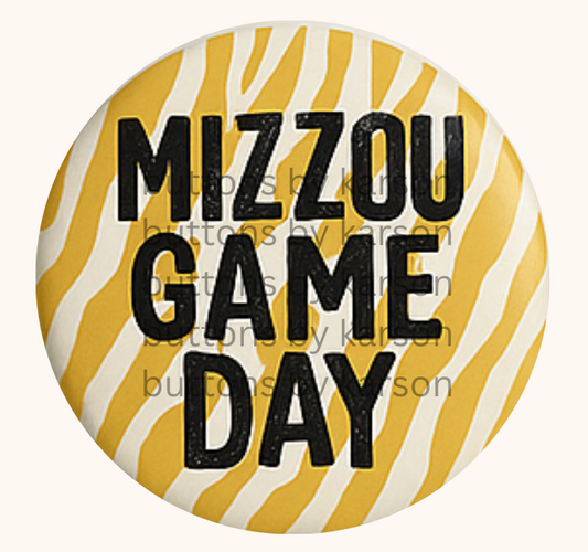 Tiger Stripe Gameday Button