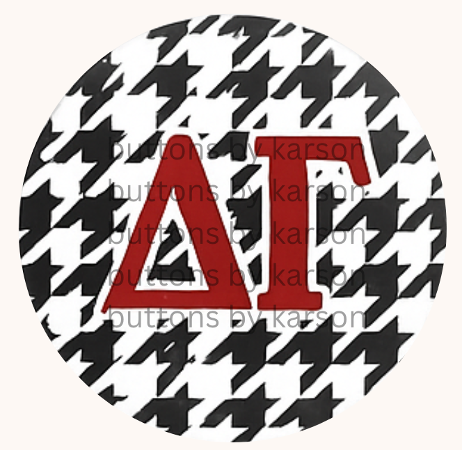 DG Houndstooth Button