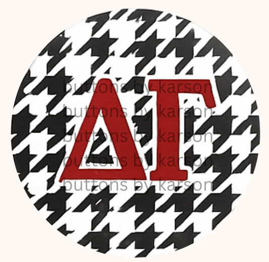 DG Houndstooth Button