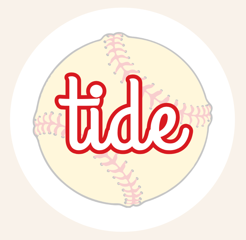 Tide Softball Button