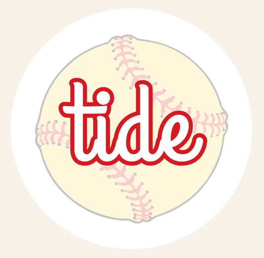 Tide Softball Button
