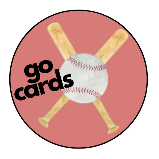 Go Cards Ball and Bat Design