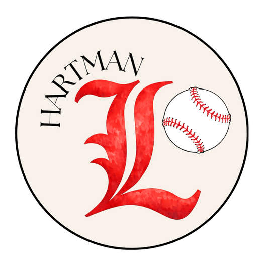 Louisville Last Name Baseball Design