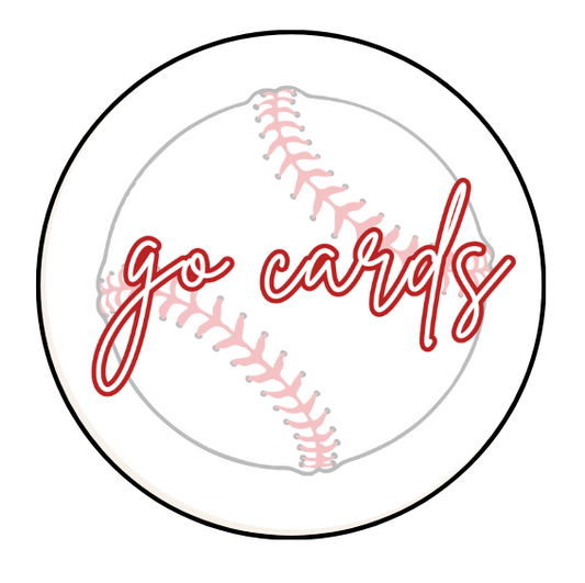 Go Cards Baseball Design