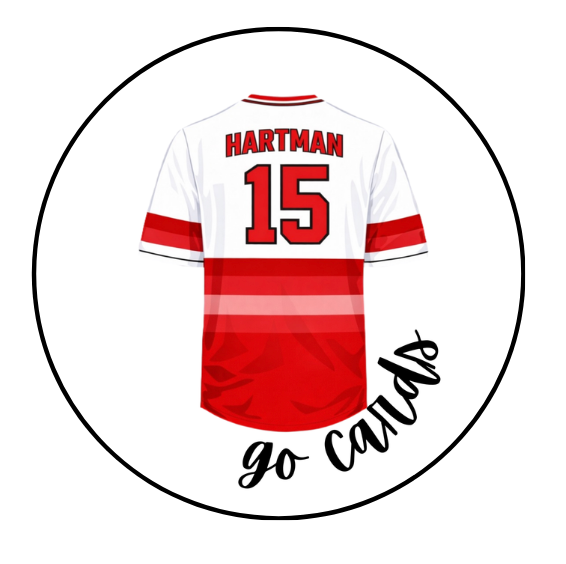Go Cards Back of Jersey Design