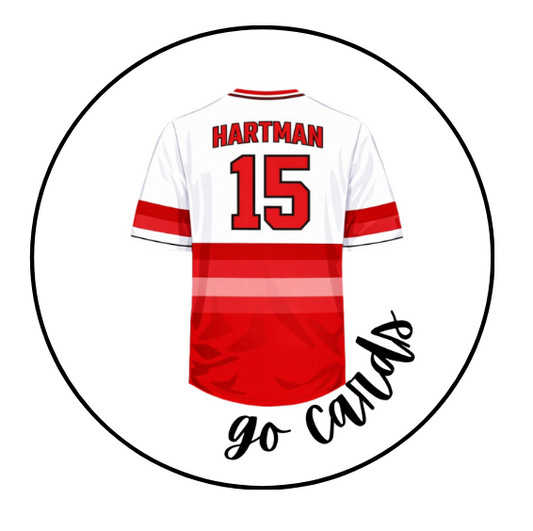 Go Cards Back of Jersey Design