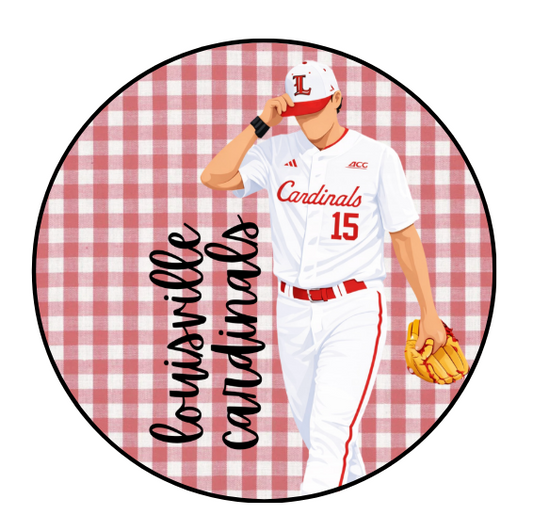 Gingham Louisville Cardinals Design