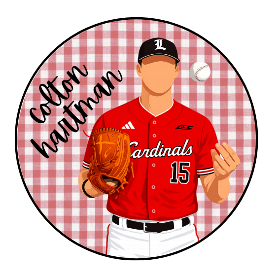 Gingham Player Name Design