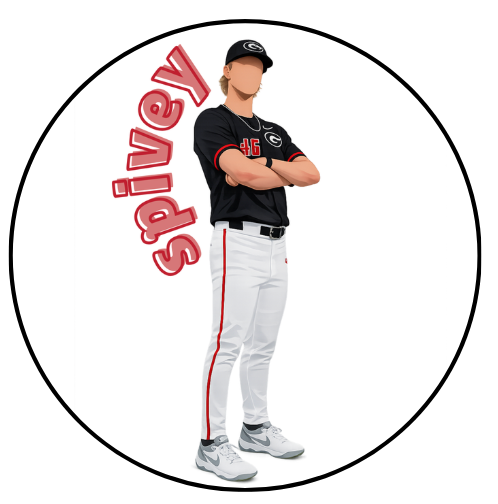 Player with Red Shadow Letters Design