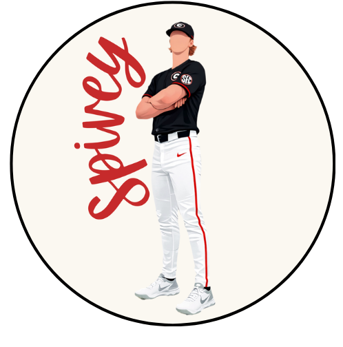 Red Cursive Last Name Design