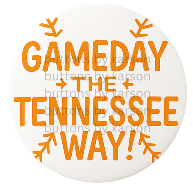 Gameday the Tennessee Way Baseball Button