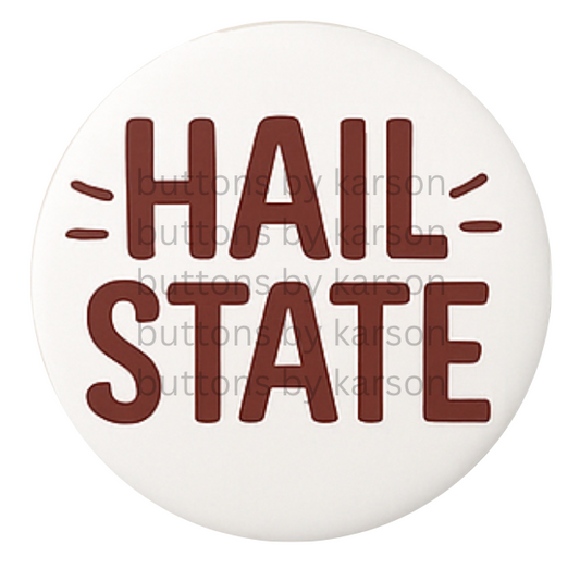 White Hail State Button