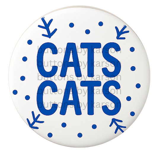 Cats Baseball Button