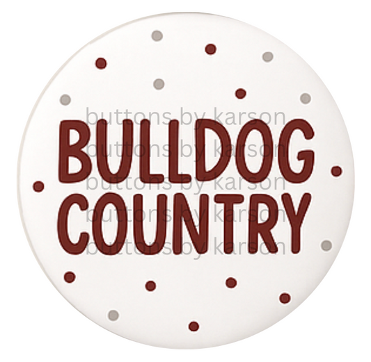 Bulldog Country Button