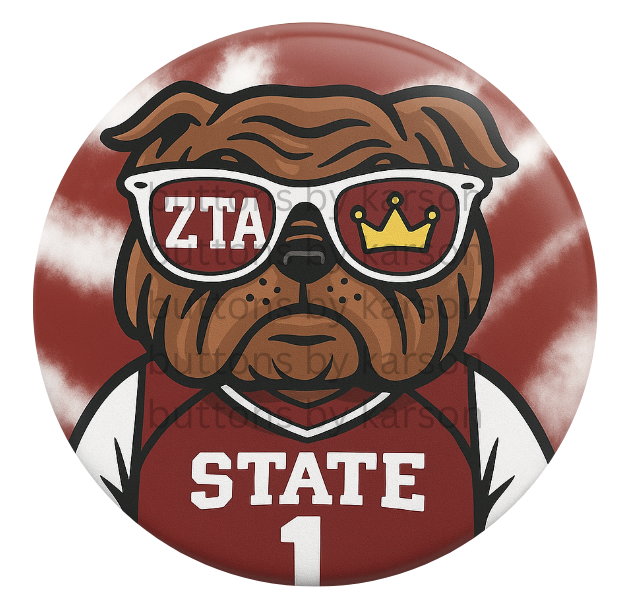 ZTA Bulldog Button + Stickers
