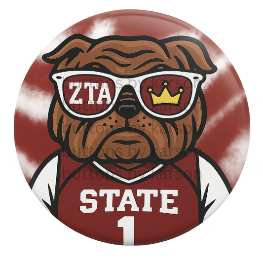 ZTA Bulldog Button + Stickers