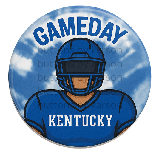 Kentucky Gameday Football Player Button