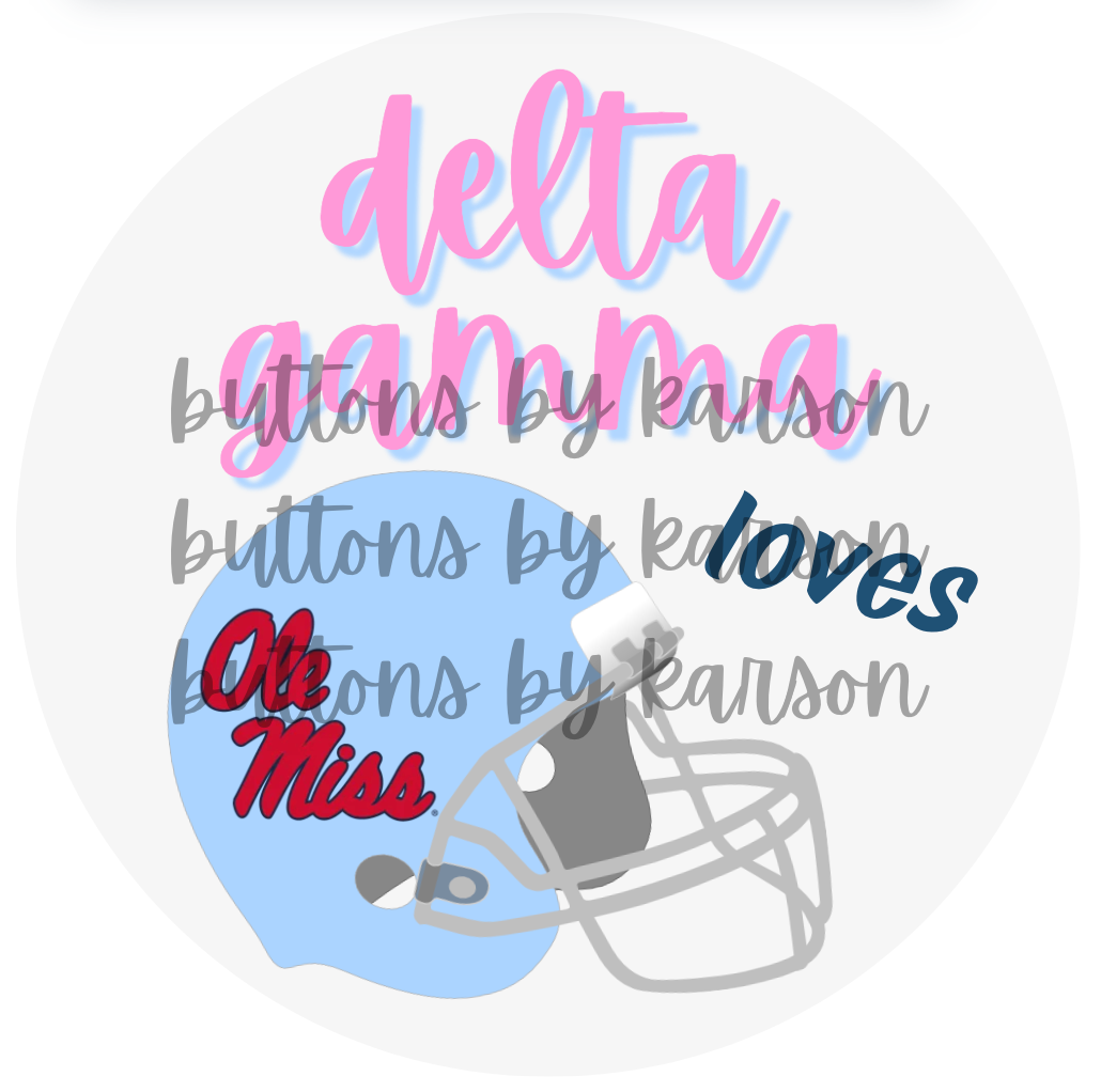 Ole MIss DG Button + stickers