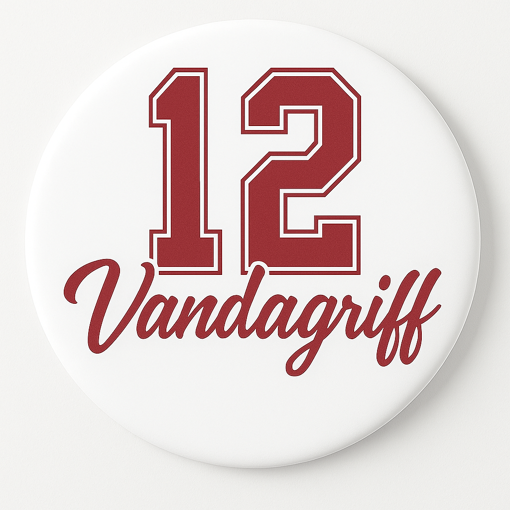 Plain Name and Number Button